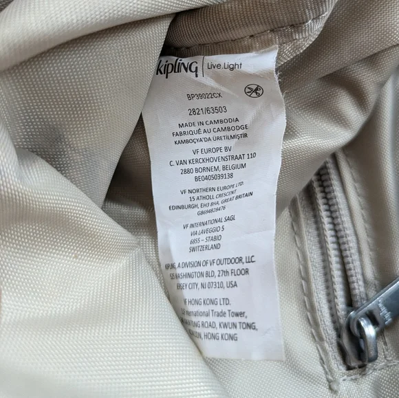 Kipling Live.Light Lovebug Backpack Blue and Pink - Picture 12 of 17